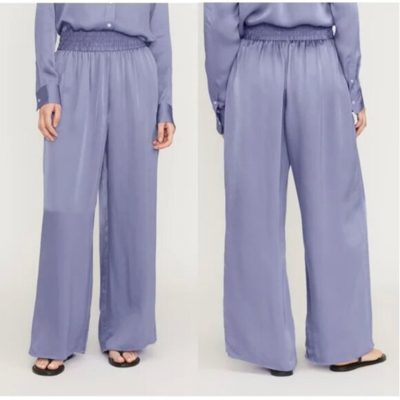 Everlane • Black The Satin Pull On Pant L - Picture 1 of 6